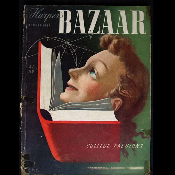 Harper's Bazaar (1939, aout), couverture de Cassandre