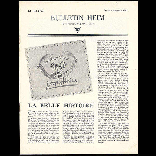 Heim - Bulletin Heim, n°15 (1949, décembre)