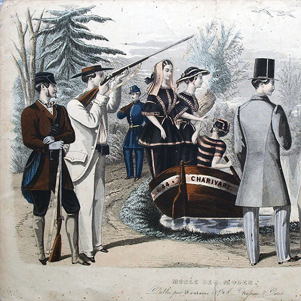 Le Musée des Modes, gravure de mode masculine (août 1859)