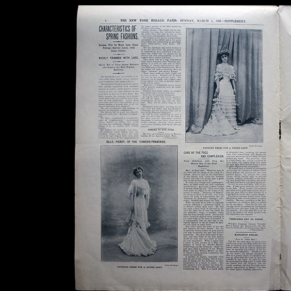 The New York Herald Fashion Supplement, March 1st, 1903