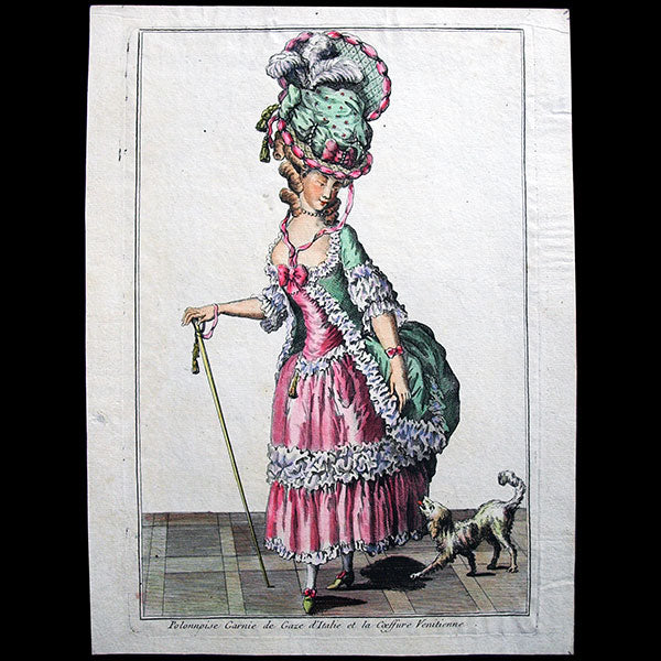 Mondhare - Collection de la Parure des Dames - Réunion de 7 gravures (circa 1780)