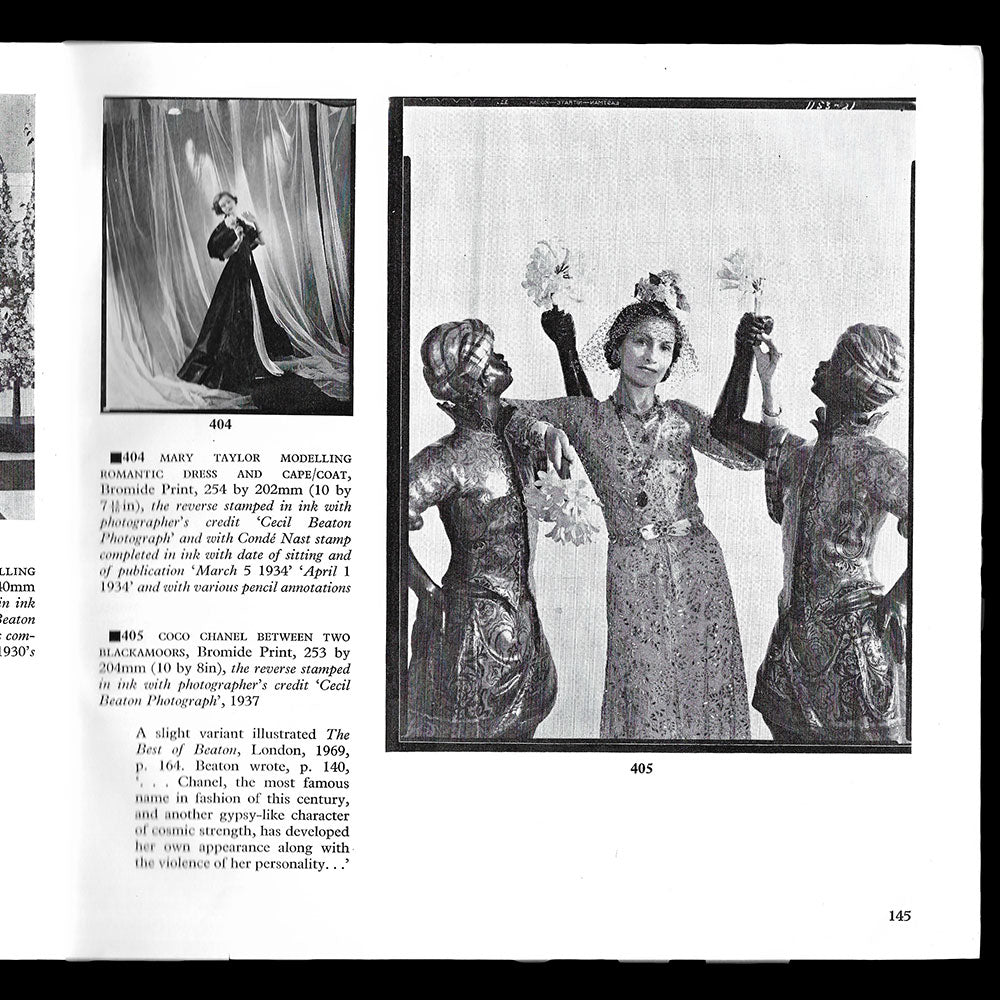 Photographic Images and other Material from the Beaton Studio, catalogue de vente de Sotheby's (1978)