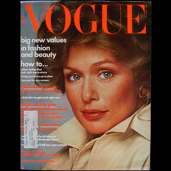 Vogue US (1st January 1974), couverture de Scavullo