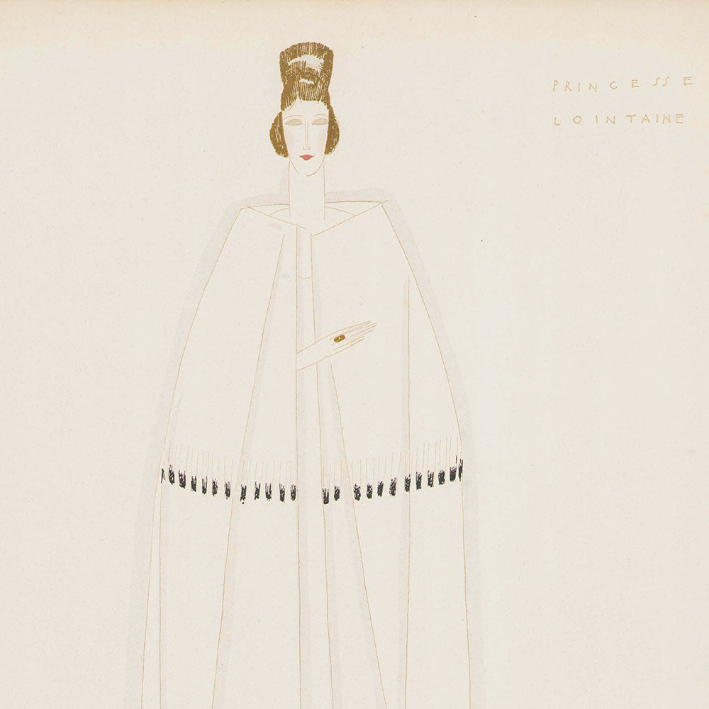Fourrures Max - La Dernière Lettre Persane - Princesse lointaine par Eduardo Garcia Benito (1920)
