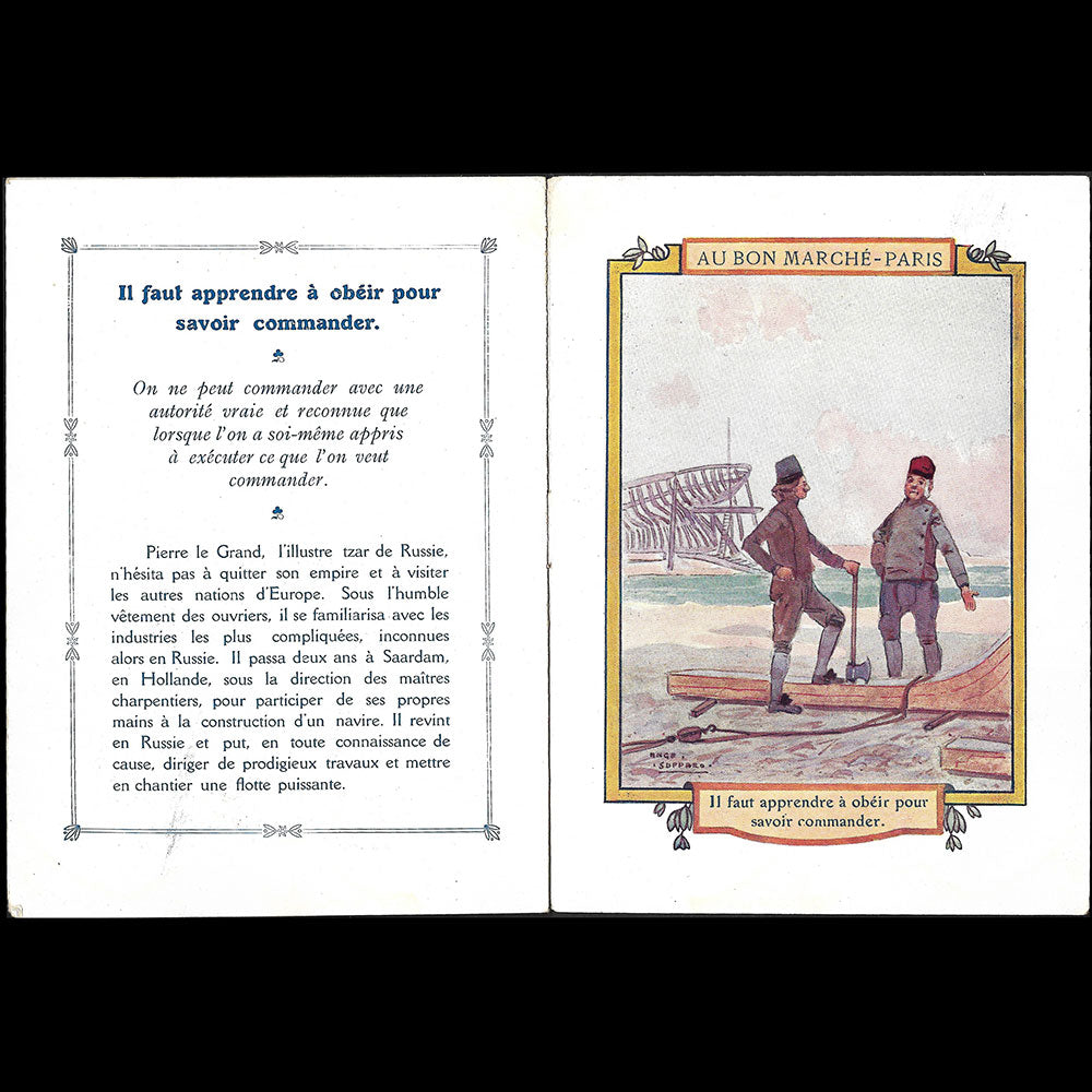 Au Bon Marché - Proverbes illustrés (circa 1900)