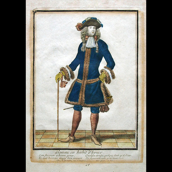 Bonnart - Homme en habit d'hyver (circa 1680s)