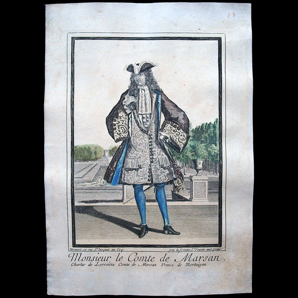Bonnart - Charles de Lorraine, Monsieur le Comte de Marsan (circa 1690s)