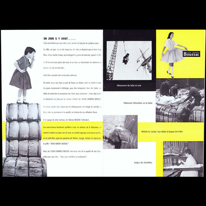 Etablissements Boussac - Filature, tissage, teinture, blanchiment, impression (1950s)