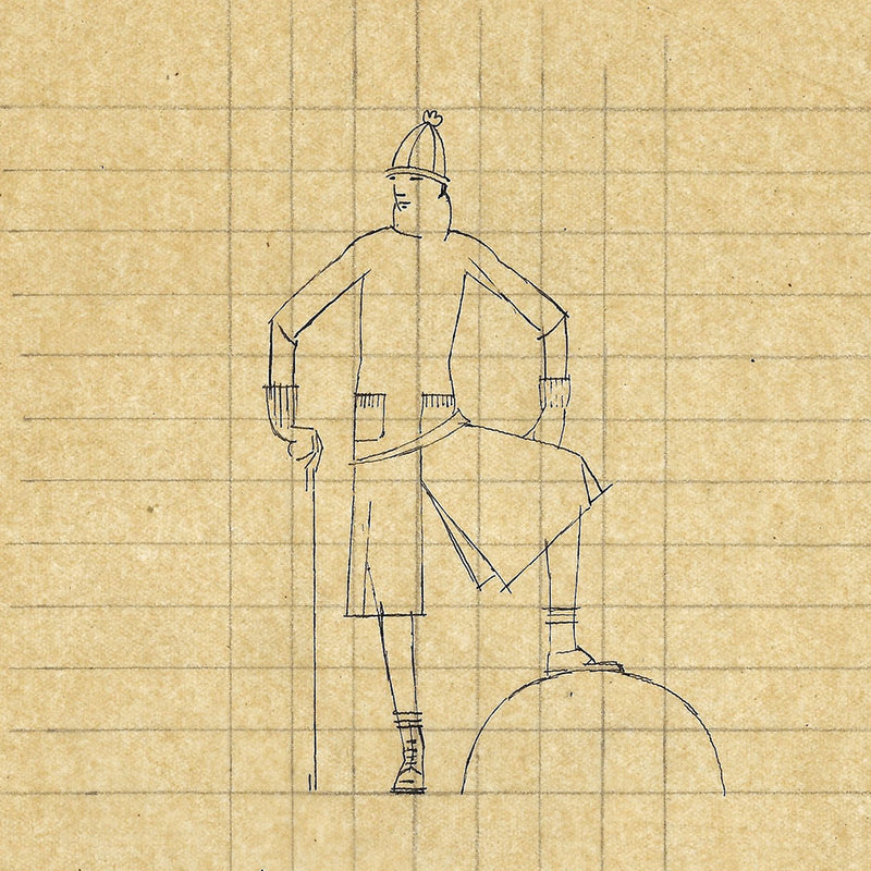 Mary Nowitzky - Projet de publicité, dessin de Bernard Boutet de Monvel (circa 1926)