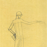Premet - Projet de publicité pour Hupmobile, dessin de Bernard Boutet de Monvel (circa 1929)