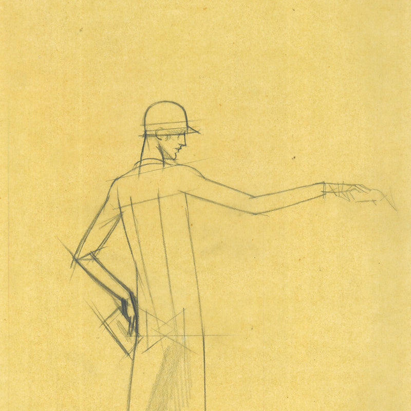 Premet - Projet de publicité pour Hupmobile, dessin de Bernard Boutet de Monvel (circa 1929)