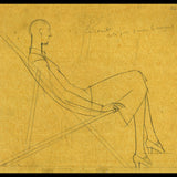Lenief - Projet de publicité pour Hupmobile, dessin de Bernard Boutet de Monvel (circa 1929)