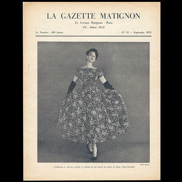 Heim - Gazette Matignon, n°12 (1953, septembre), couverture de Georges Dambier