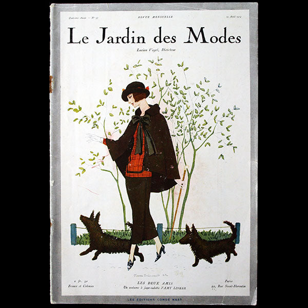 Le Jardin des Modes, n°57, 15 avril 1924, couverture de Pierre Brissaud