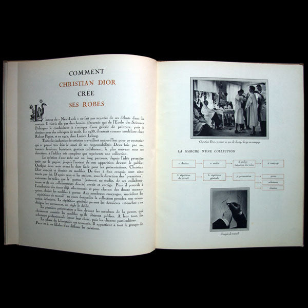 Christian Dior - Plaquette de présentation, avec envoi de Christian Dior (1953)