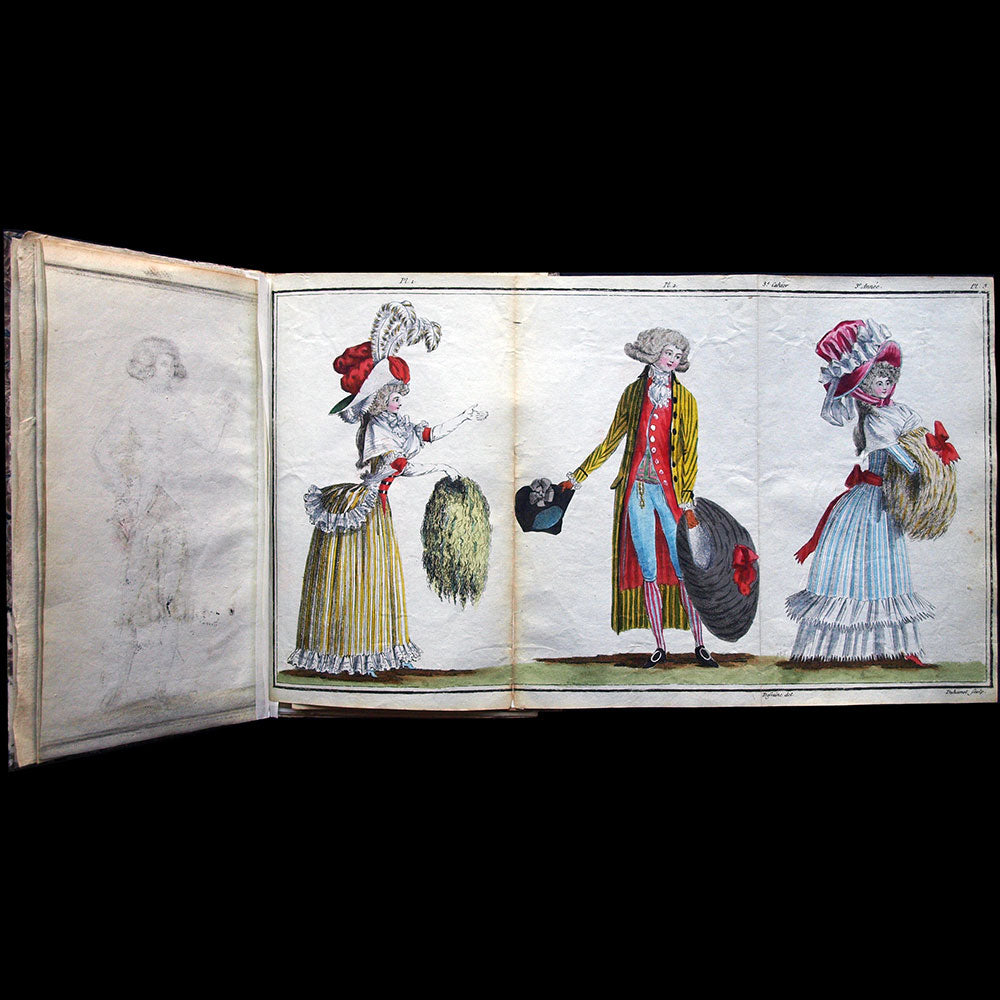 Cabinet des modes et Magasin des modes Nouvelles - Réunion de 163 planches (1785-1788)