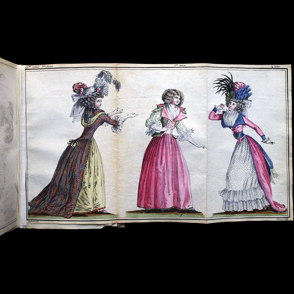 Cabinet des modes et Magasin des modes Nouvelles - Réunion de 163 planches (1785-1788)