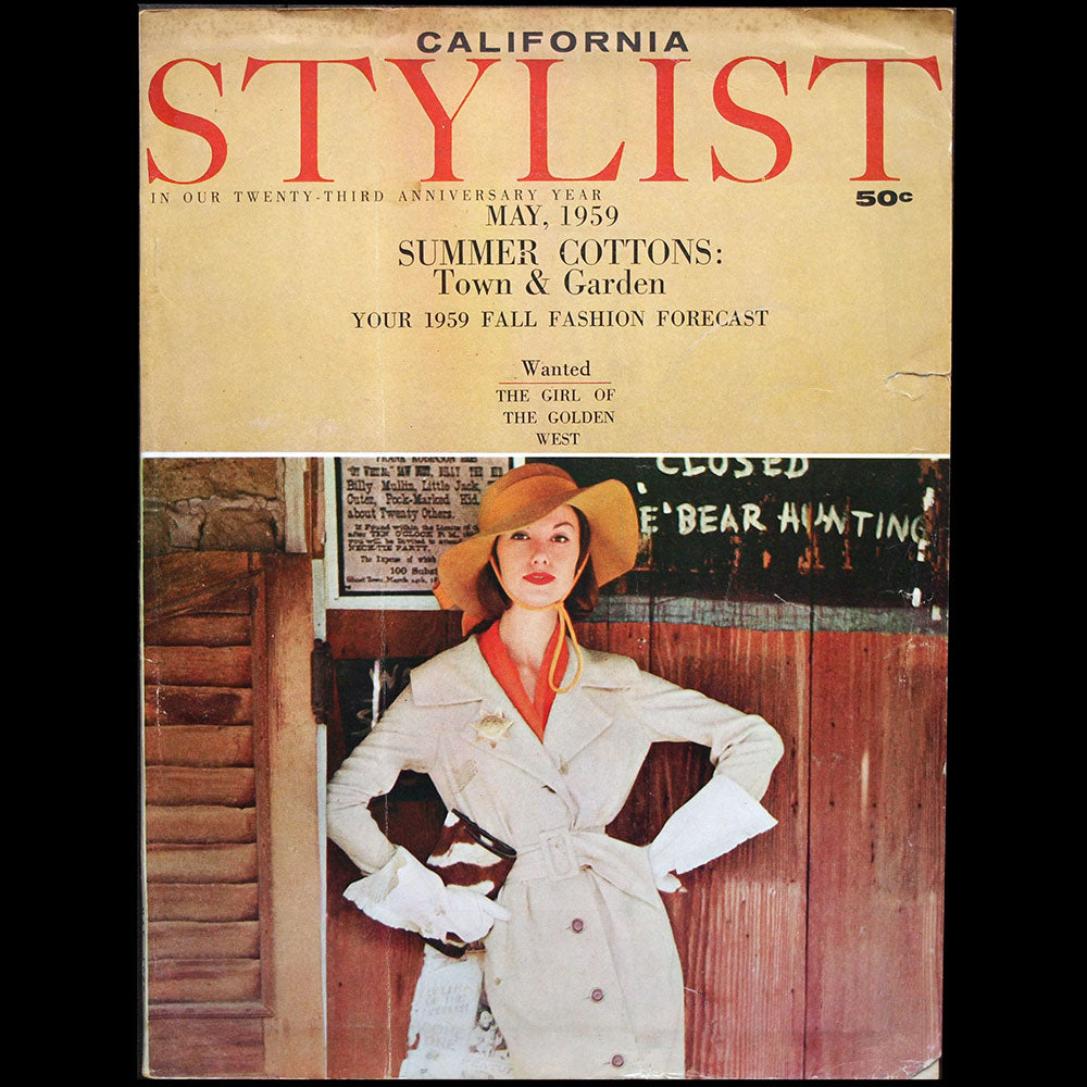 California Stylist, May 1959, couverture de Frances Blaker