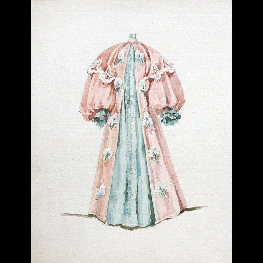 Calvayrac - Dessin d'un manteau (circa 1894)