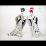 Calvayrac - Réunion de 27 dessins pour l'été 1905