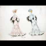 Calvayrac - Réunion de 27 dessins pour l'été 1905