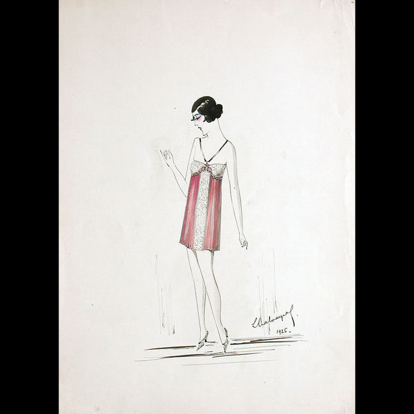 Calvayrac - Dessin d'une combinaison (1926)