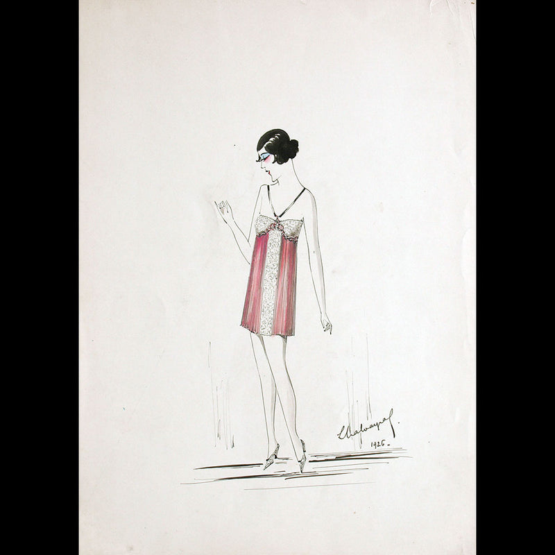 Calvayrac - Dessin d'une combinaison (1926)