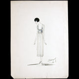 Calvayrac - Dessin d'une chemise de nuit (1926)