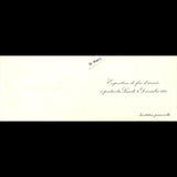 Cartier - Invitation à l'exposition de fin d'année (1951)
