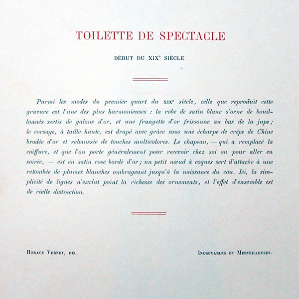 Documents pour l'Histoire du Costume de Louis XV à Louis XVIII, réunion de 8 planches (1911)