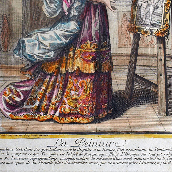 La Peinture, gravure de Bonnart (circa 1698-1710)