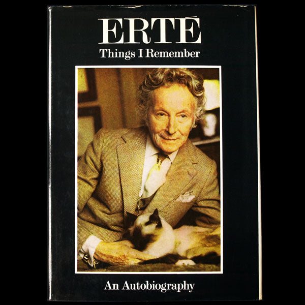 Erté, Things I remember, an autobiography, exemplaire de Carrie Donovan (1975)