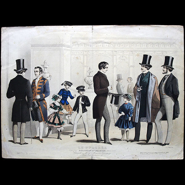 Le Progrès, gravure de mode masculine (mars 1856)
