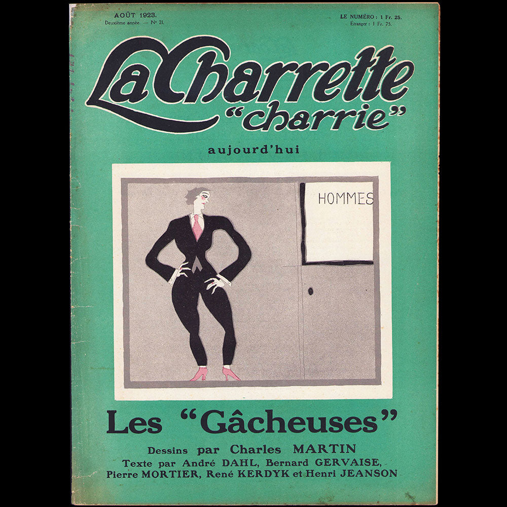 Charles Martin - La Charette "charrie" aujourd'hui les "Gâcheuses" (août 1923)