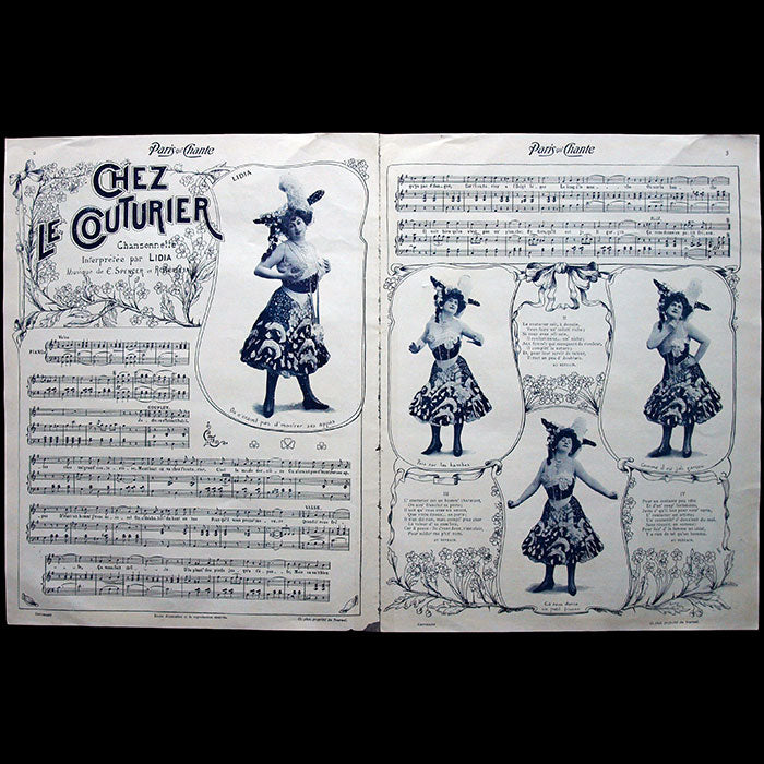 Chez le Couturier - Chanson interprétée par Lidia (1903)