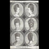 David Ritchie - New Head Dresses for 1772, gravure du Lady's Magazine