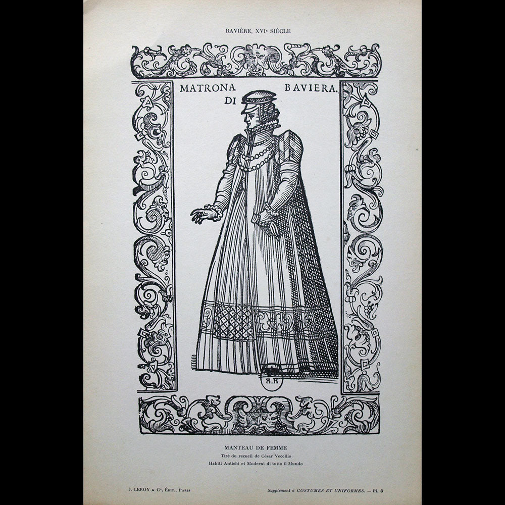 Costumes & Uniformes, revue de la Société de l'Histoire du Costume, n°1 (avril 1912)