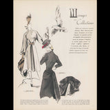 Croquis, Créations Parisiennes et Chapeaux élégants, hiver 1942-1943
