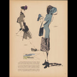 Croquis, Créations Parisiennes et Chapeaux élégants, hiver 1942-1943