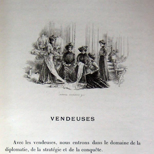 Arsène Alexandre - Les Reines de l'aiguille, modistes et couturières, illustrations de Courboin (1902)