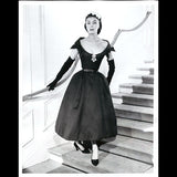 Christian Dior - Robe de soirée en soie noire (1957)