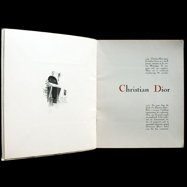 Christian Dior - Plaquette de présentation, version anglaise (1953)