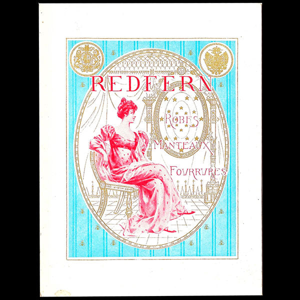 Redfern - Invitation de la maison de couture, Galerie Charles III à Monte-Carlo (circa 1900-1910)