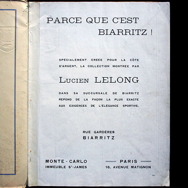 Biarritz - Gazette éditée par P.O.-MIDI, les chemins de fer d'Orléans et du Midi (1926)