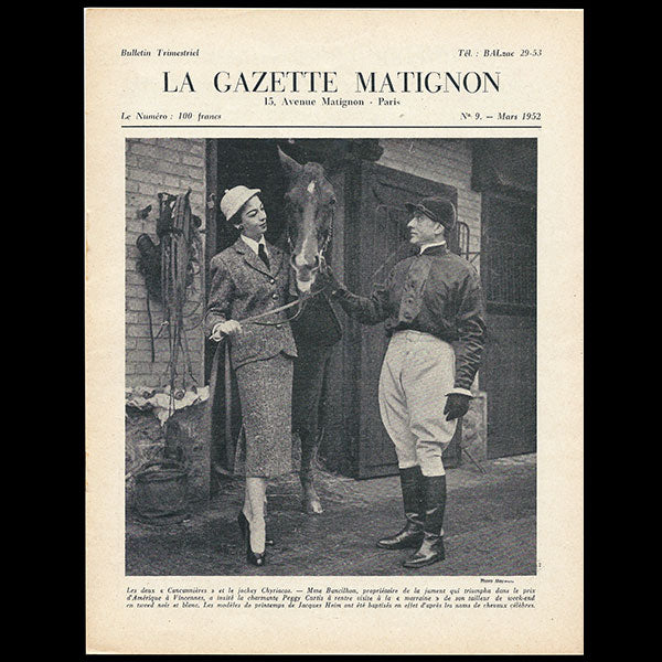 Heim - Gazette Matignon, n°9 (1952, mars), couverture de Maywald