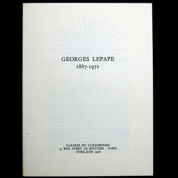 Lepape - Exposition Georges Lepape 1887-1971 à la Galerie du Luxembourg (1978)