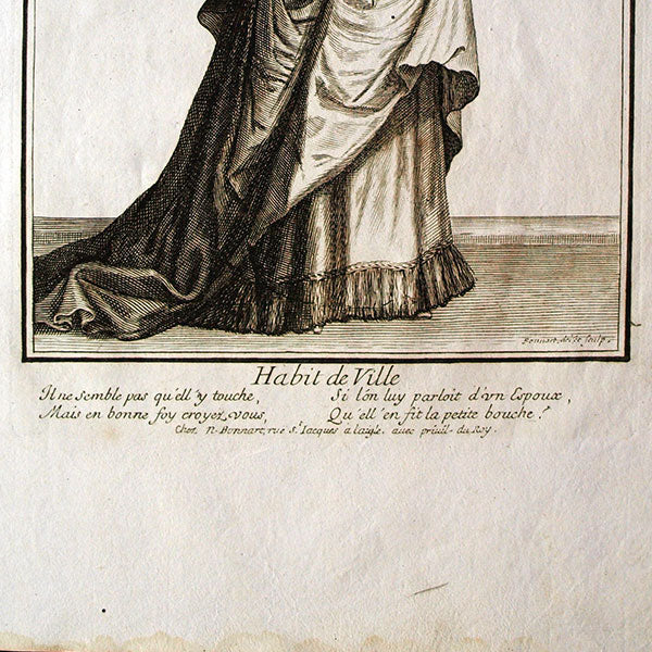Habit de Ville, gravure de Nicolas Bonnart (circa 1680-1685)