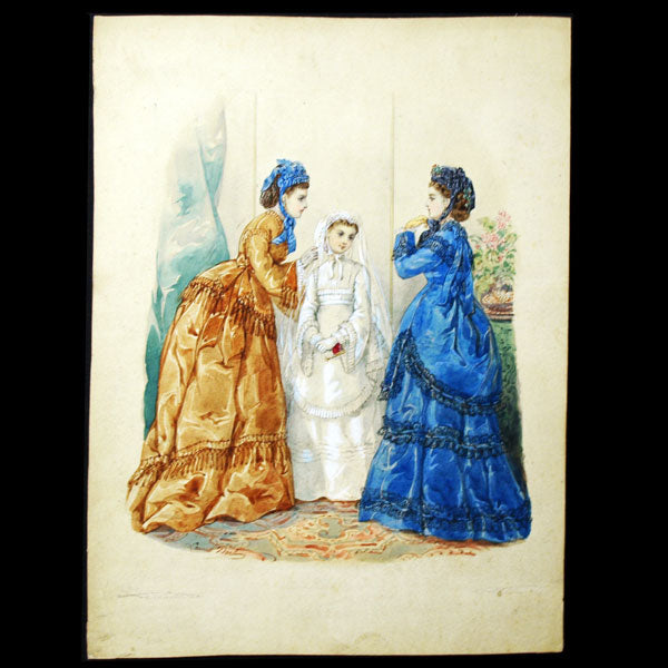 Dessin de Laure Noel Colin pour le Journal des Demoiselles (1872)