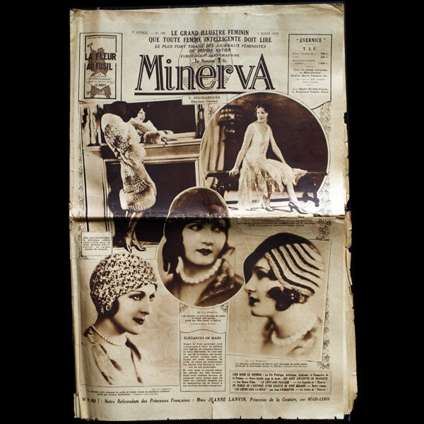 Minerva, 3 mars 1929 - Mme Jeanne Lanvin, Princesse de la Couture