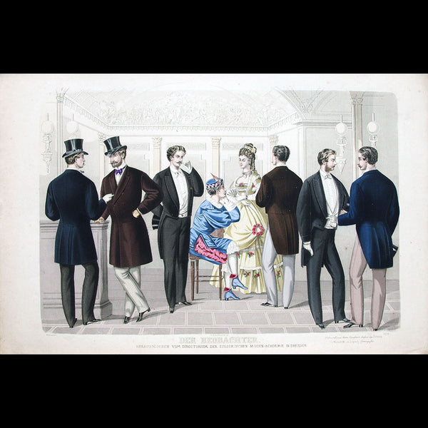 Der Beobachter, gravure de mode masculine, février 1872
